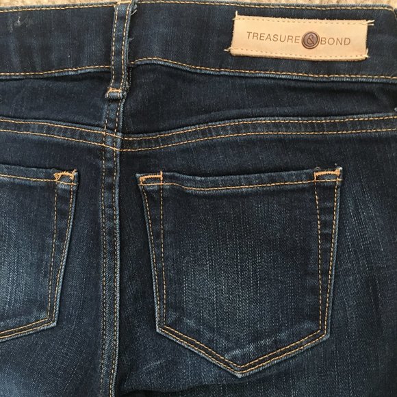 Treasure & Bond MiniBoot Fit Sz 24 x 32 Dark Wash Jeans - Picture 4 of 5
